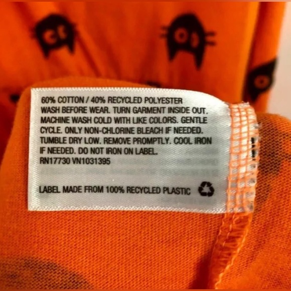 Girls Halloween Cat & Jack 10 12 Dress with Black Cats and matching knee socks - Picture 6 of 7